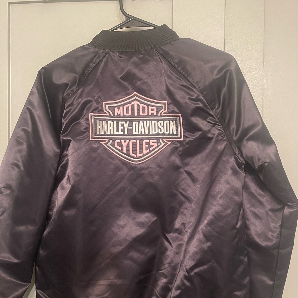 Womens Harley Davidson satin jacket